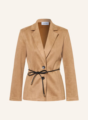 Joseph Ribkoff Blazer In Lederoptik braun