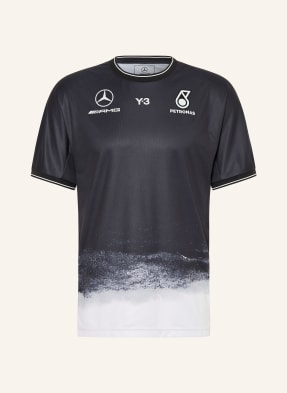 Y-3 Tričko Mercedes - Amg Petronas Formula One Team černá / šedá / bílá