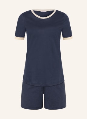 Hanro Shorty-Schlafanzug Laura blau