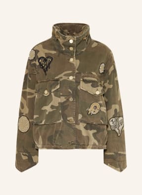 Allsaints Džínová Bunda Clay 5046 camo green