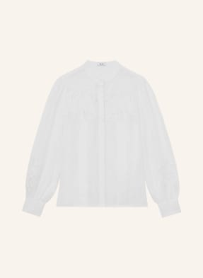 Reiss Leinenbluse Ida Mit Lochspitze weiss