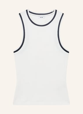 Reiss Top Matilda bílá / tmavě modrá