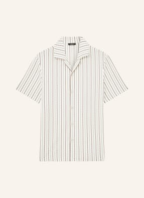 Reiss Resortová Košile Percy Slim Fit režná / tmavě hnědá / zelená