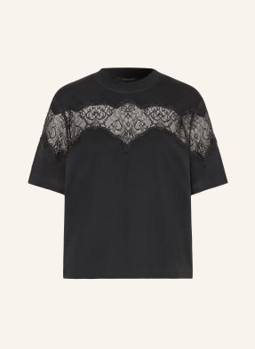 Allsaints T-Shirt Lisa Mit Spitze schwarz