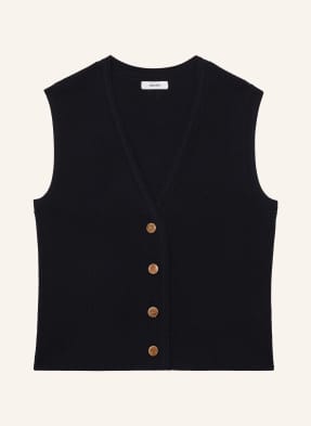Reiss Strickweste Ria blau