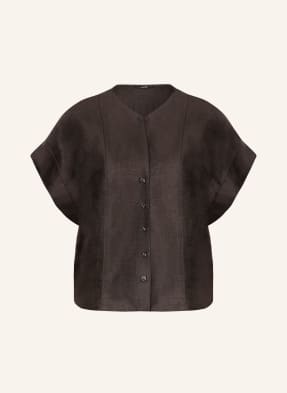 Someday Blusenshirt Zanovia Aus Leinen braun