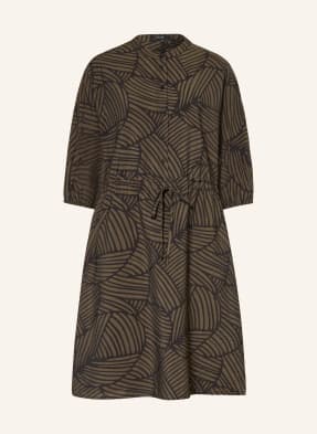 Opus Šaty Wenria S 3/4 Rukávy černá / khaki