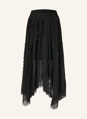 Allsaints Mesh-Rock Vashtie Mit Spitze schwarz