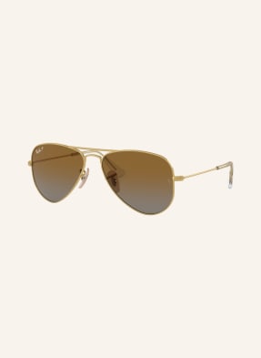 Ray-Ban Sluneční Brýle rj9506s zlato/hnědá polarizované
