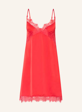 Simone Pérèle Negližé Satin Secrets Ze Saténu neonově červená