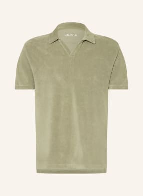 Juvia Frottee-Poloshirt gruen