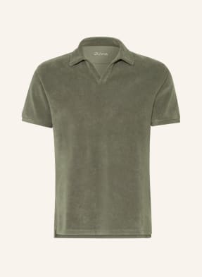 Juvia Frottee-Poloshirt gruen