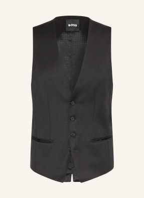 Boss Anzugweste Huge Slim Fit schwarz