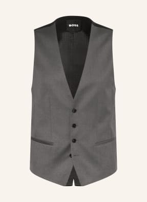 Boss Anzugweste Huge Slim Fit grau