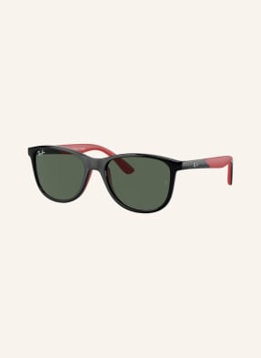 Ray-Ban Sluneční Brýle rj9077s černá/ tmavě zelená