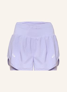 Asics Běžecké Šortky 2V1 Road světle fialová