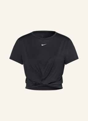 Nike Cropped-Shirt One Classic Twist schwarz
