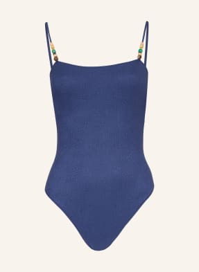 Banana Moon Couture Plavky Mapiri Tanzania S Ozdobnými Korálky modrá