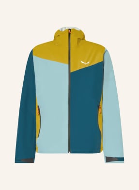 Salewa Bunda Do Deště Puez Aqua Powertex olivová / tmavě žlutá / petrolejová