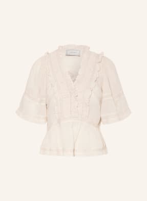 Neo Noir Blusenshirt Evienne Mit Rüschen weiss