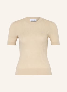 Lacoste Strickshirt Aus Merinowolle beige