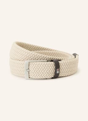 Tommy Hilfiger Opasek Adan krémová / tmavě hnědá