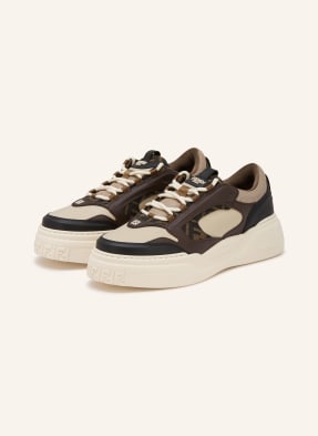 Fendi Sneakersy Force černá / tmavě hnědá / béžová