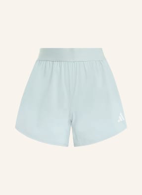 Adidas Tréninkové Šortky Pacer Workout Flex Woven světle zelená / bílá