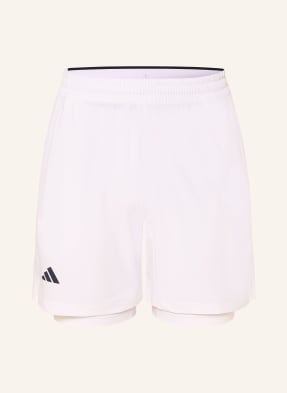 Adidas Tenisové Šortky 2 V 1 Tennis Climacool bílá / černá