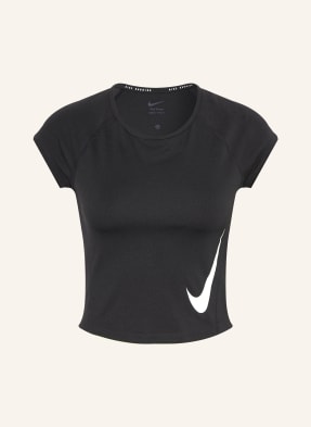 Nike Laufshirt Tempo Swoosh schwarz