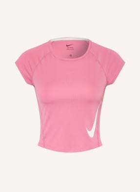 Nike Laufshirt Tempo Swoosh rosa