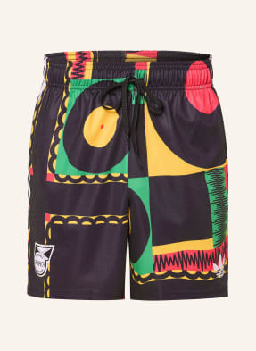 Adidas Šortky Jamaica X Bob Marley Originals černá / žlutá / zelená