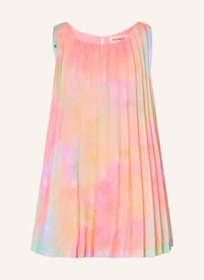 Billieblush Plisované Šaty Ze Síťoviny neonově růžová / neonově žlutá / neonově zelená