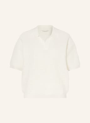 Jeanne Baret Pletené Polo Tričko Saffron bílá