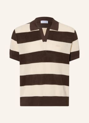 Lacoste Strick-Poloshirt beige