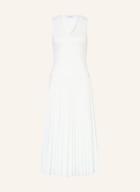 Lacoste Jerseykleid Mit Plissees weiss