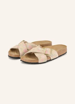 Birkenstock Pantofle Siena světle hnědá / růžová / zelená