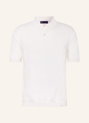 Paul & Shark Pletené Polo Tričko S Hedvábím bílá