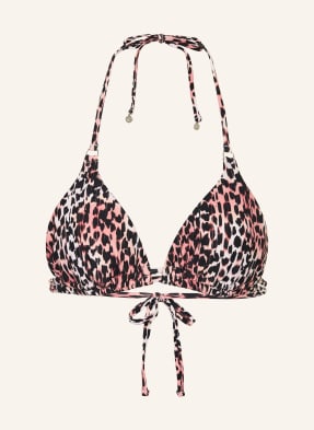 Cyell Trojúhelníkový Top K Bikinám Cheetah Chic hnědá / krémová / černá