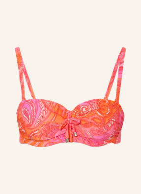 Cyell Bikini Top S Kosticemi Paisley Breeze oranžová / růžová