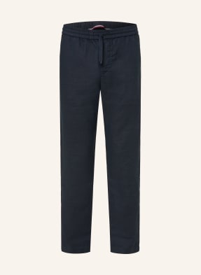 Tommy Hilfiger Leinenhose Harlem Regular Tapered Fit blau