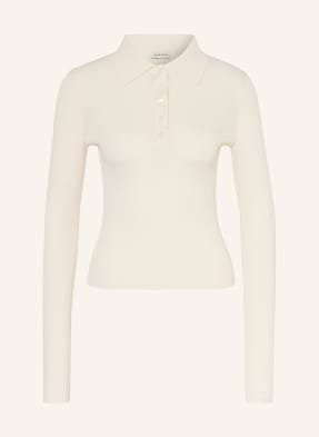 Almada Label Pletené Polo Tričko Jules S Hedvábím krémová
