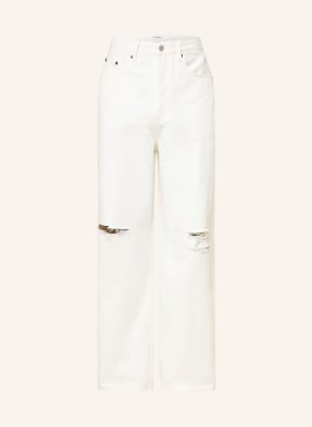 Frame Džíny Baggy Jean, Volný Střih ofwd off white destructed