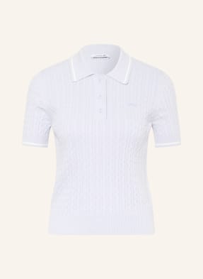Lacoste Strick-Poloshirt blau