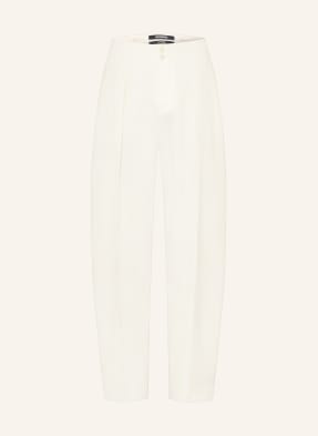 Jacquemus Kalhoty Le Pantalon Moisson Regular Fit bílá