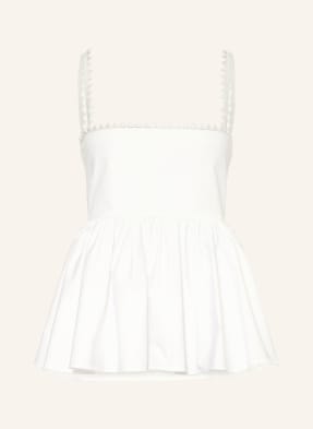 Jacquemus Top La Haut Traversin bílá