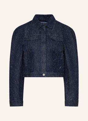 Jacquemus Džínová Bunda La Veste De-Nimes Ovalo 380 navy