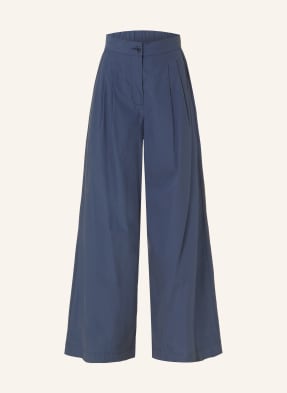 Weekend Max Mara Kalhoty Marlene Benda tmavě modrá