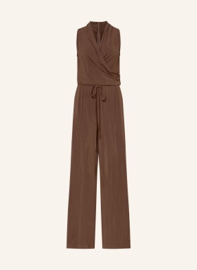 Weekend Max Mara Jerseyový Overal Tropico V Zavinovacím Stylu tmavě hnědá