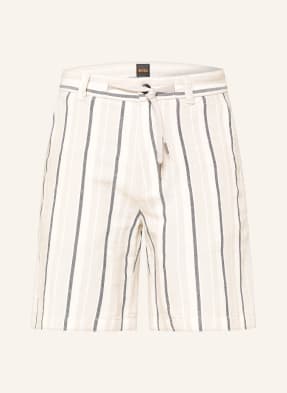 Boss Chinoshorts Straight Fit Mit Leinen beige